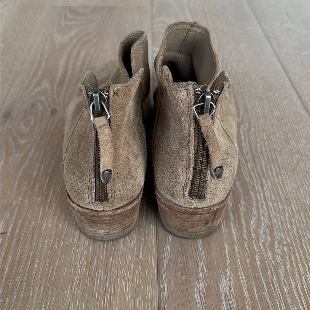Dolce Vita Tan Suede Ankle Boots - Picture 3 of 6